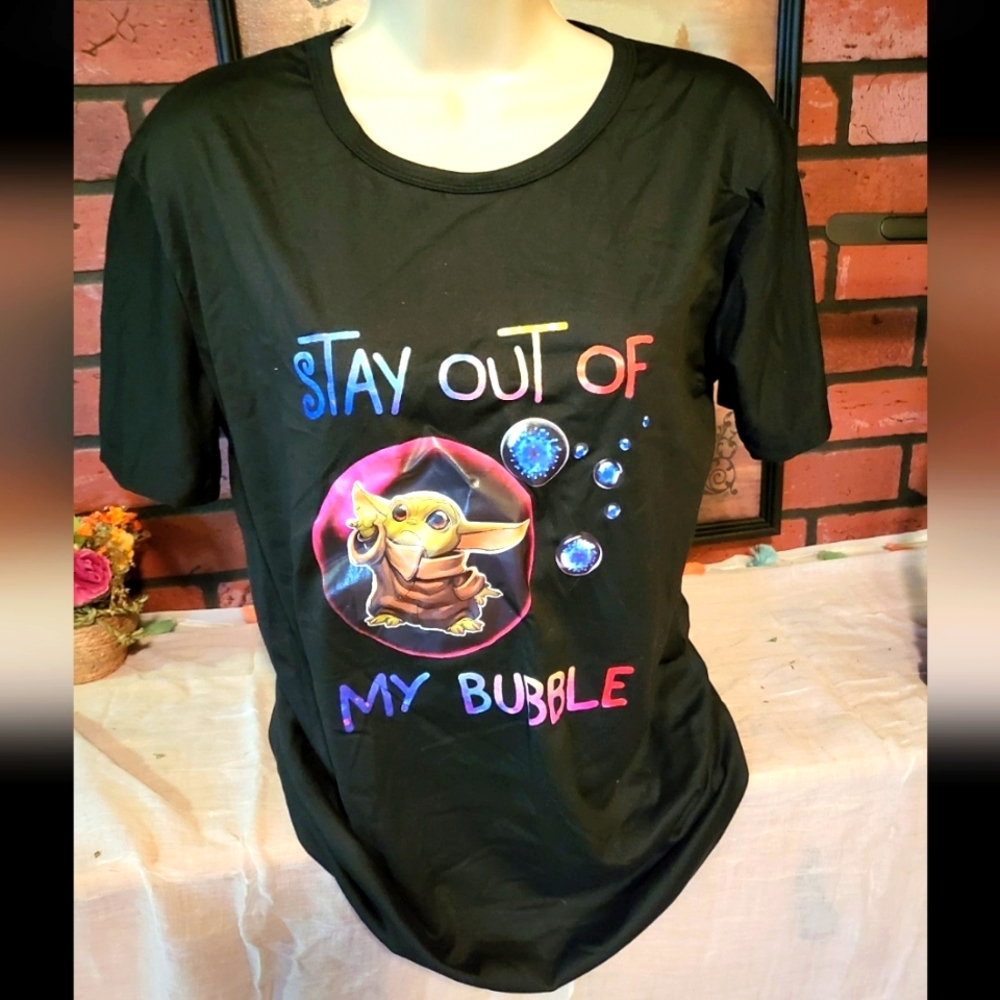 Yoda Graphic Tee Size Large Roundneck